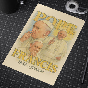 Pope Francis Memorial Poster, 1936 Forever, Christianity Poster