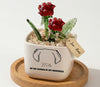 Personalized Dog Loss Gifts, "In Garden Of Memories" Planter, Pet Memorial, Custom Design & Birth Month Flower