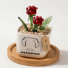 Personalized Dog Loss Sympathy, "A Piece Of My Heart" Pot Planter By Month, Gift For Dog Lovers