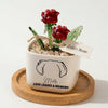 Personalized Dog Loss Gifts, "Love leaves a memory" Planter, Custom Design & Birth Month Flower