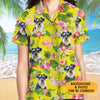 Pet Face Flamingo Hawaiian Pattern, Personalized Hawaiian Shirt, Custom Photo
