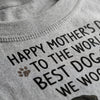 Personalized Mother's Day Dog Mom Shirt, "We Woof You", Custom Photo & Graphics