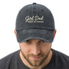 Girl Dad Mode Activated, Father's Day Retro Faux Embroidery Cap, Gift For Him