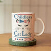 Childless Cat Lady 2024, Personalized Ceramic Mug, Gift For Kamala Harris Supporters