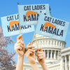 Cat Ladies For Kamala Harris 2024, Two Sides Hand Flag, Gift For Kamala Harris Supporters, Election 2024
