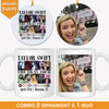 Eras Tour Ornament, Personalized Circle Ornaments 2 Sides, Custom Photo