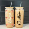 Gift Box For Women, Custom Text Iced Coffee Cup And Candle, Birthday Gift, Mother's Day Gift