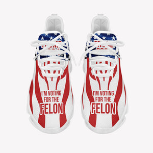 I'm Voting For The Felon Trump 2024 MaxSoul Shoes, Personalized Trump Sneakers, Trump Shoes, Election 2024