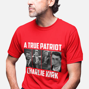A True Patriot Charlie Kirk Shirt, Pray for Charlie Kirk Shirt
