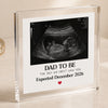Personalised Dad To Be Acrylic Photo Block, Keepsake Gift, Square Shaped Plaque