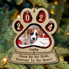 Forever In My Heart, Christmas Shaped Ornament, Custom Gifts for Pet Lovers, Custom Photo Ornament
