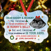 I'll Be Snuggled Up In Your Arms, Personalized Shape Ornaments, Custom Photo Gifts for Expecting Dads