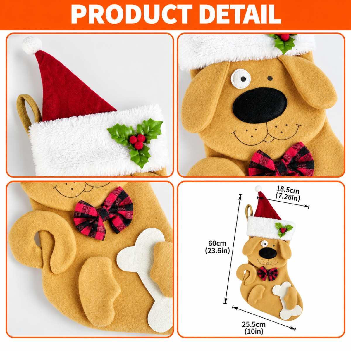 Personalized Dog Christmas Stockings, Custom Name, Custom Christmas Socks