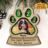 Forever In My Heart, Christmas Shaped Ornament, Custom Gifts for Pet Lovers, Custom Photo Ornament