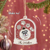 Dog Bell Shape Ornament, Personalized 3 Layers Shaker Ornament, Gift For Dog Lovers