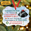 I'll Be Snuggled Up In Your Arms, Personalized Shape Ornaments, Custom Photo Gifts for Expecting Dads