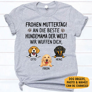 Schönen Muttertag, Beste Hundemama, Ich Belle Für Dich, Individuelles Shirt Für Hundefreunde, Personalisierte Geschenke, Wunderschöne Muttertagsgeschenke