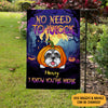 No Need To Knock Halloween, Personalized Garden Flags, Halloween Decor, Halloween Party Ideas