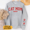 I'm A Cool Dog Mom, Personalized Unisex Sweatshirt Custom Name On Sleeve, Gifts For Dog Lovers