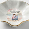 Personalized Mom Jewelry Dish, First My Mother Forever My Friend, Mother's Day Gift for Mom, Trinket Dish, Ring Holder