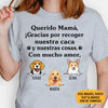 Camiseta Personalizadas, ¡Gracias Por Recoger Mi Caca Y Mis Cosas, Con Mucho Amor, Spanish Espanol Custom Shirt, Regalos Para Amantes de los Perros, T Shirts Para Crea