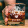 From The Reasons You Drink, Personalized Engraved Rock Glass, Gift For Pet Lovers, Custom Photo