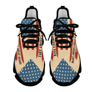 Vintage American Statue Of Liberty Trump 2024 MaxSoul Shoes, Personalized Trump Sneakers, Trump Shoes, Election 2024