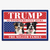 Trump Supporters Live Here, Personalized Doormat, Gift For Trump Fans, Gift For Dog Lovers, Election 2024