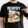 Moon Background Pet Photo, Personalized Bootleg Shirt, Gift For Pet Lovers, Custom Photo