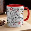 Happy Father's Day 2026 Dad Fist Bump Wrap Mug, Personalized 3D Inflated Effect Mug, Father's Day Gift