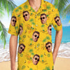 Palm Tree Hawaiian Pattern, Personalized Hawaiian Shirt, Custom Photo