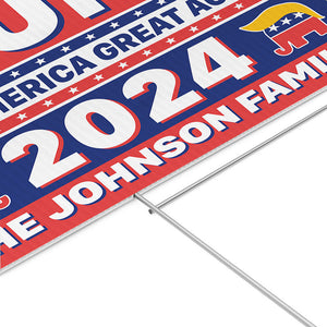 Trump Take America Back, Personalized Yard Sign, Trump Sign, Election 2024