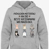 Fröhlichen Muttertag! An Die Beste Katzenmama! Ich Miaue Dich, German Custom Shirt, Personalisiertes Shirt für Katzenliebhaber, Personalisierte Geschenke