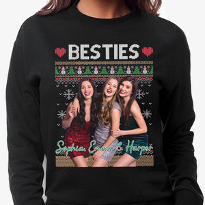 Custom Multi Photo Retro Vintage Dark Sweatshirt, Personalized Sweatshirt, Gift For Your Loved One, Custom Photo