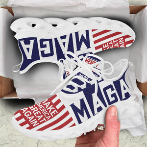 Trump MAGA Country MaxSoul Shoes, Personalized Trump Sneakers, Trump Shoes, Election 2024