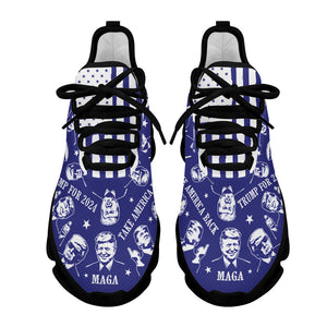 Custom Trump Silhouette MaxSoul Shoes, Personalized Trump Sneakers, Trump Shoes, Election 2024