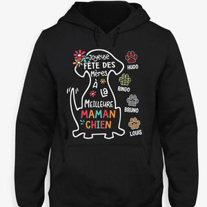 T Shirt Personnalisé Pas Cher, Joyeuse Fête Des Mères À La Meilleure Maman Chien, French Custom Shirt, Personnalisation Tee Shirt, Cadeau Personnalisé Homme, Cadeau Personnalisé Femme