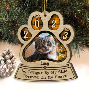 Forever In My Heart, Christmas Shaped Ornament, Gift for Pet Lovers, Custom Photo