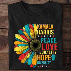 Kamala Harris Peace Love Equality, Madam President, Kamala Supporters Shirt, Election 2024