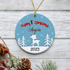 Happy First Christmas, Baby's First Christmas, Personalized Christmas Ornaments, Custom Ornament For Baby