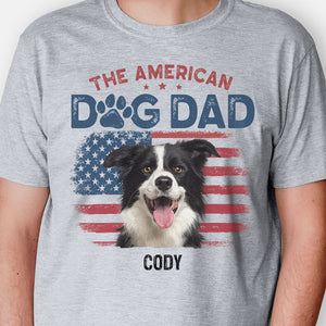 The American Dog Dad Dog Mom, Personalized Shirt, Gift for Dog Lovers, Custom Photo