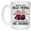 Best Thing I've Ever Found On The Internet, Personalized Accent Mug, Anniversary Gift For Him