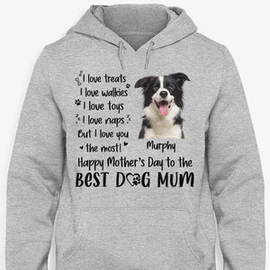 I Love Treats I Love Walkies Pop Eyed, Personalized Shirt, Gifts For Dog Lovers, Custom Photo