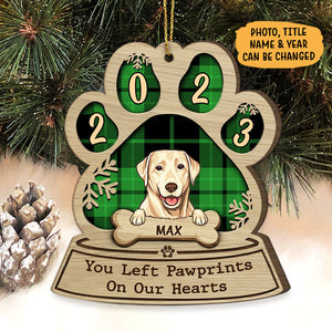 Forever In My Heart, Christmas Shaped Ornament, Gift for Dog Lovers