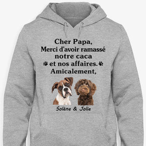 T Shirt Personnalisé Pas Cher, Merci D’avoir Ramassé Mon Caca Et Mes Affaires, Amicalement, French Custom Shirt, Personnalisation Tee Shirt, Cadeau Personnalisé Femme Homme