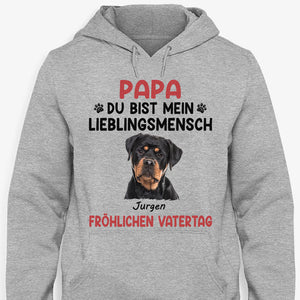 Du Bist Mein Lieblingsmensch , Personalisiertes Shirt für Hundeliebhaber, Personalisierte Geschenke, Schöne Muttertagsgeschenke, German Personalized Shirt Gifts For Dog Lovers