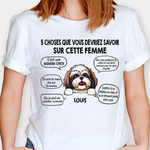 T Shirt Personnalisé Pas Cher, 5 Choses Que Vous Devriez Savoir Sur Cette Femmen, French Custom Shirt, Personnalisation Tee Shirt, Cadeau Personnalisé Femme