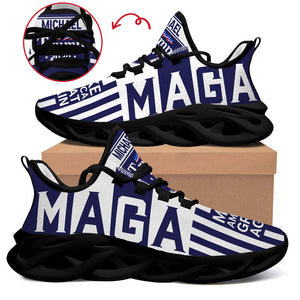 Trump MAGA Country MaxSoul Shoes, Personalized Trump Sneakers, Trump Shoes, Election 2024