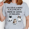 Camiseta Personalizada, ¡Feliz Día de la Madre! ¡A La Mejor Mamá De Gatos, Spanish Espanol Custom Shirt, Regalo Para Las Amantes De Los Gatos, T Shirts Para Crea