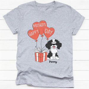 Happy Mother's Day Dog Balloon Pop Eyed, Personalized Shirt, Gift For Dog Lovers